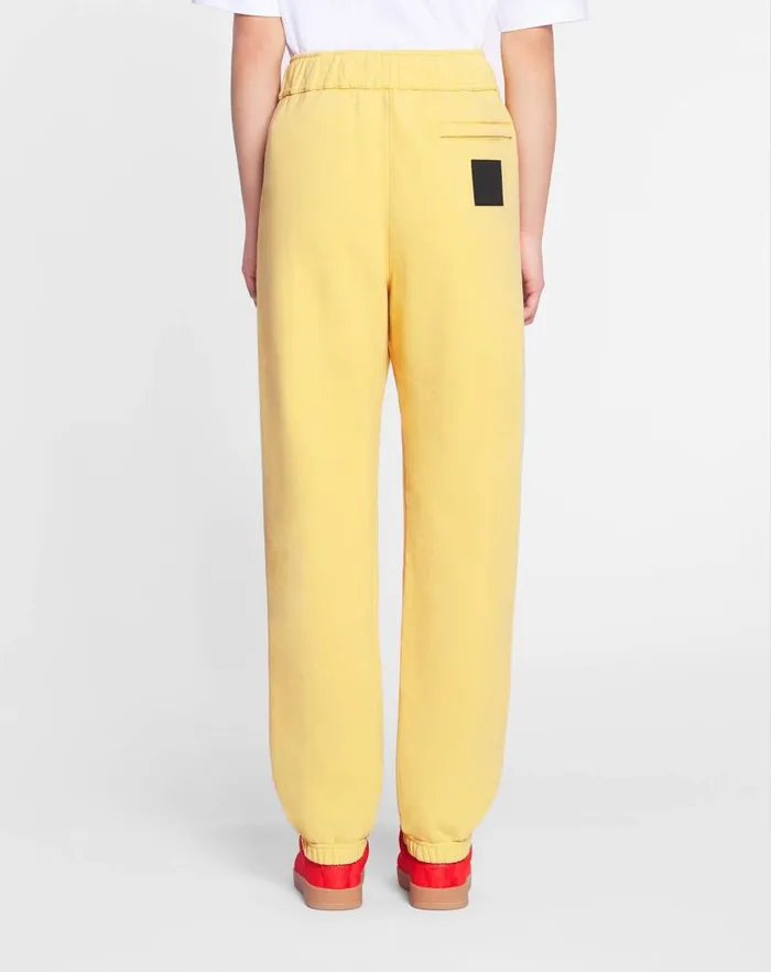 Men Lanvin Pants and Shorts Lanvin X Future Unisex Logo Jogging Pants Corn Men Lanvin Pants and Shorts Lanvin X Future Unisex Logo Jogging Pants Corn