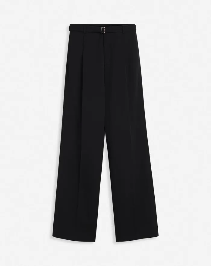 Men Lanvin Pants and Shorts Lanvin X Future Unisex Wideleg Pants Black