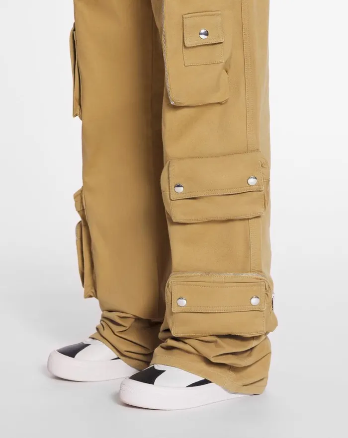 Men Lanvin Pants and Shorts Lanvin X Future Wideleg Utility Pants Sand