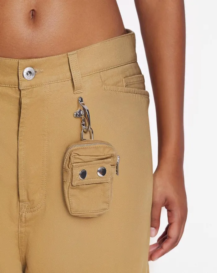 Men Lanvin Pants and Shorts Lanvin X Future Wideleg Utility Pants Sand