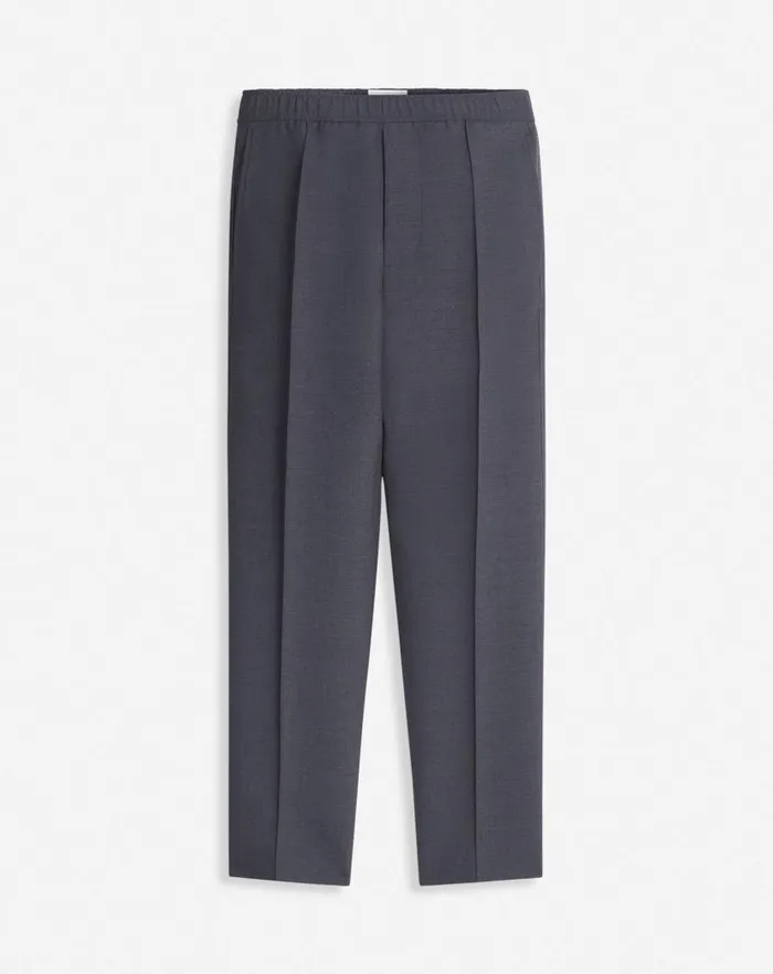 Men Lanvin Pants and Shorts Pants With An Elastic Waistband Anthracite