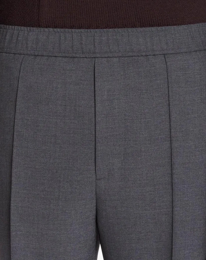 Men Lanvin Pants and Shorts Pants With An Elastic Waistband Anthracite