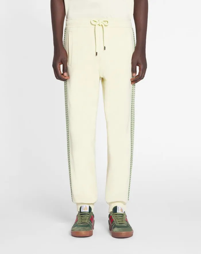Men Lanvin Pants and Shorts Side Curb Joggers Quartz