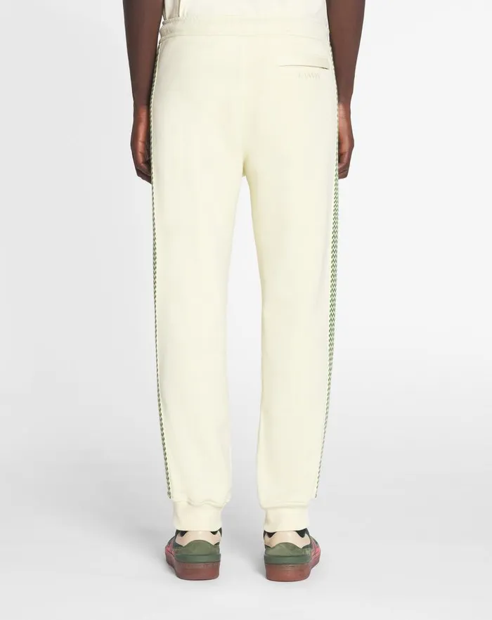 Men Lanvin Pants and Shorts Side Curb Joggers Quartz