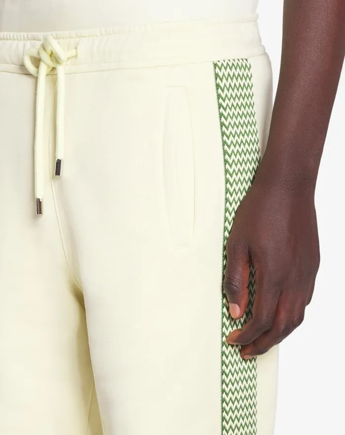 Men Lanvin Pants and Shorts Side Curb Joggers Quartz