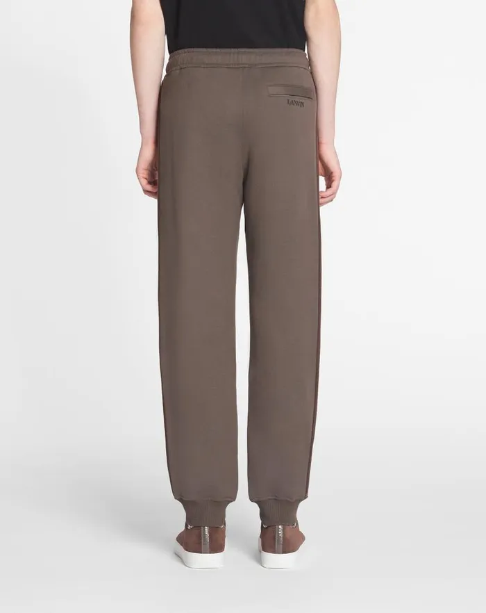 Men Lanvin Pants and Shorts Side Curb Joggers Shadow Men Lanvin Pants and Shorts Side Curb Joggers Shadow