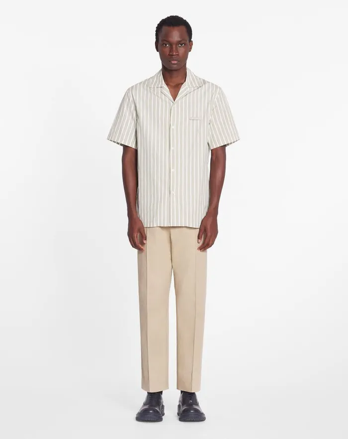 Men Lanvin Pants and Shorts Suit Pants With An Elasticated Waistband Sand Men Lanvin Pants and Shorts Suit Pants With An Elasticated Waistband Sand