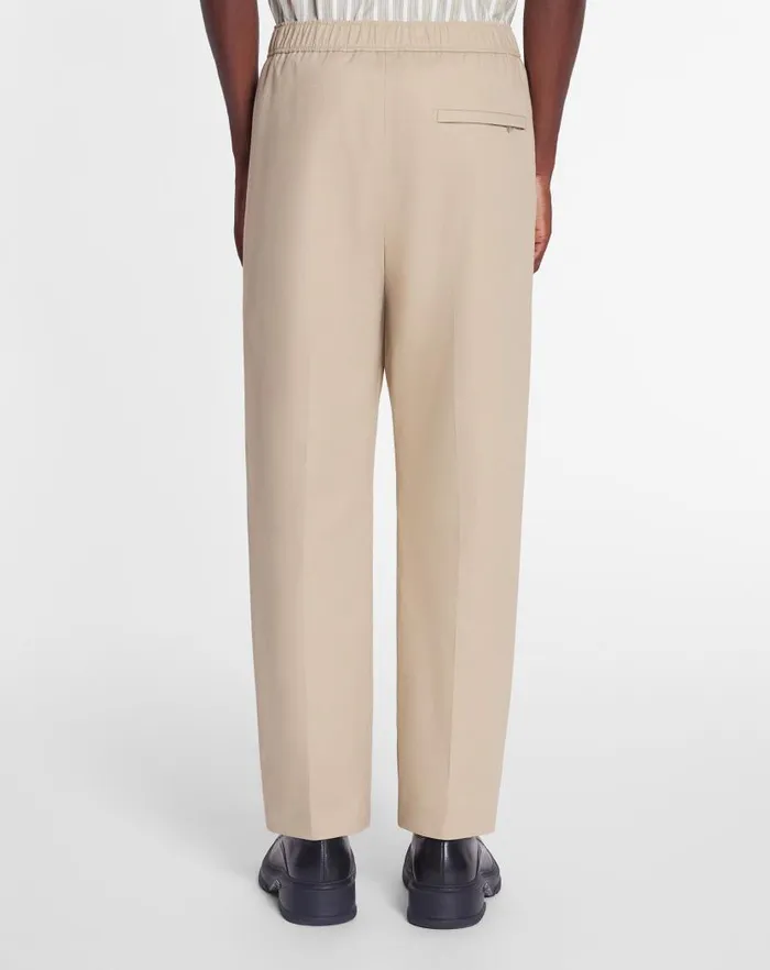 Men Lanvin Pants and Shorts Suit Pants With An Elasticated Waistband Sand Men Lanvin Pants and Shorts Suit Pants With An Elasticated Waistband Sand