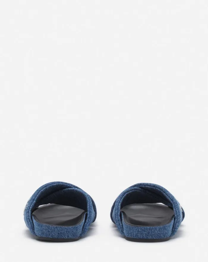 Men Lanvin Sandals Lanvin Tinkle Sandals In Denim Denim Blue Men Lanvin Sandals Lanvin Tinkle Sandals In Denim Denim Blue