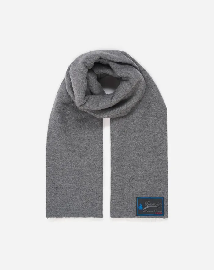 Men Lanvin Scarves Cashmere Scarf Grey