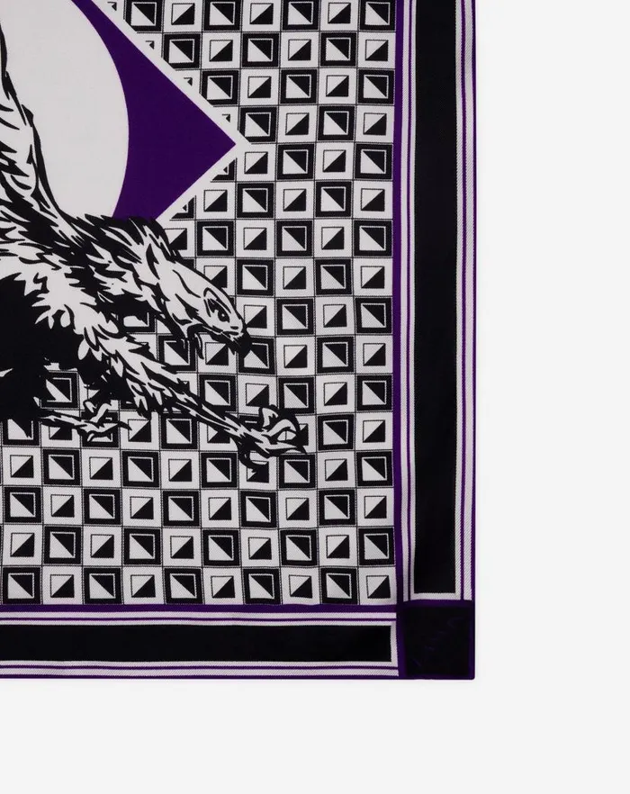 Men Lanvin Scarves Lanvin X Future Scarf Eagle Print And Silk Triangles Blackpurple Reign Men Lanvin Scarves Lanvin X Future Scarf Eagle Print And Silk Triangles Blackpurple Reign
