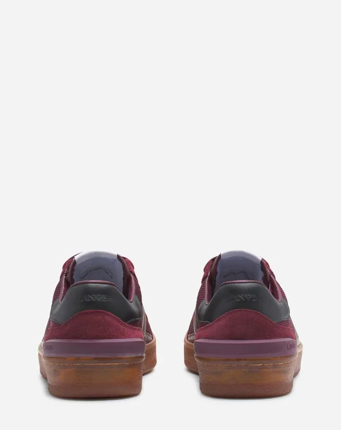 Men Lanvin Sneakers Clay Mesh Sneakers Burgundygreen Men Lanvin Sneakers Clay Mesh Sneakers Burgundygreen