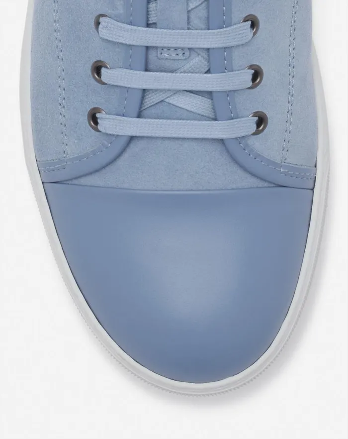 Men Lanvin Sneakers Dbb1 Leather And Suede Sneakers Cornflower Men Lanvin Sneakers Dbb1 Leather And Suede Sneakers Cornflower