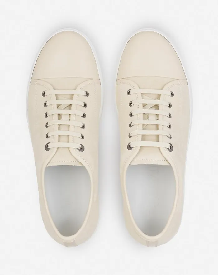 Men Lanvin Sneakers Dbb1 Leather And Suede Sneakers Vanilla Men Lanvin Sneakers Dbb1 Leather And Suede Sneakers Vanilla