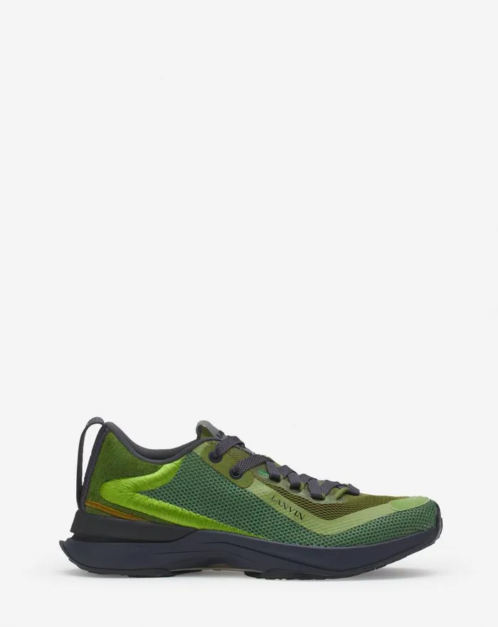 Men Lanvin Sneakers Li Mesh Sneakers Dark Greengreen