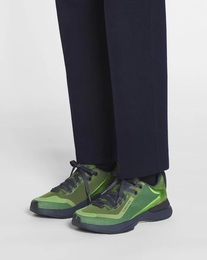 Men Lanvin Sneakers Li Mesh Sneakers Dark Greengreen Men Lanvin Sneakers Li Mesh Sneakers Dark Greengreen