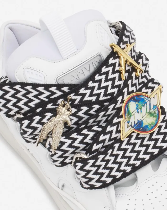Men Lanvin Sneakers Lanvin X Future Curb 30 Leather Sneakers For Men Whiteblack Men Lanvin Sneakers Lanvin X Future Curb 30 Leather Sneakers For Men Whiteblack