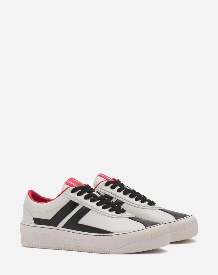 Men Lanvin Sneakers Leather Cash Sneakers Lanvin X Future For Men Off White Black Men Lanvin Sneakers Leather Cash Sneakers Lanvin X Future For Men Off White Black