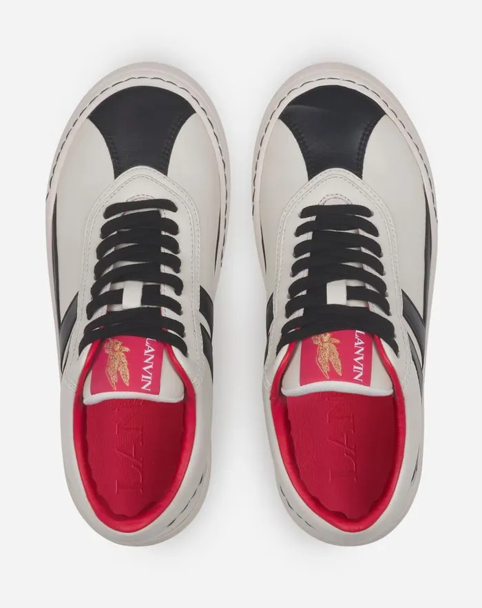 Men Lanvin Sneakers Leather Cash Sneakers Lanvin X Future For Men Off White Black Men Lanvin Sneakers Leather Cash Sneakers Lanvin X Future For Men Off White Black