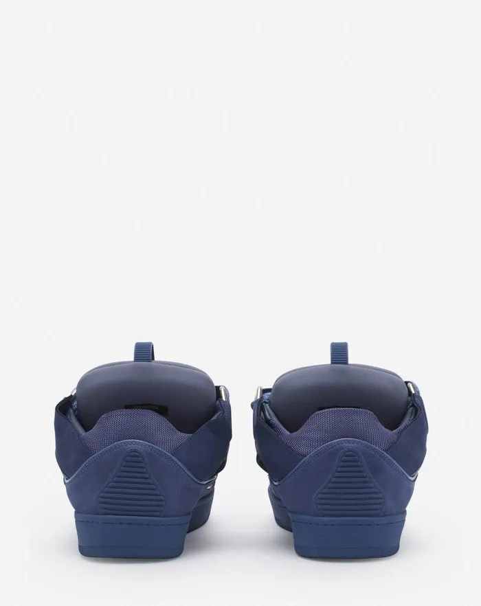 Men Lanvin Sneakers Leather Curb Sneakers Cornflower Men Lanvin Sneakers Leather Curb Sneakers Cornflower
