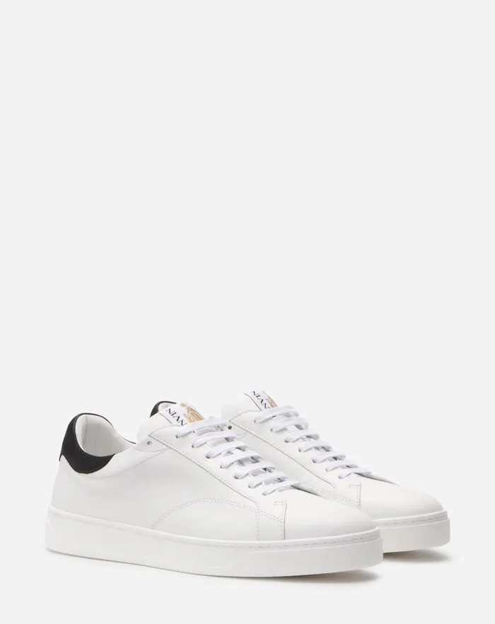 Men Lanvin Sneakers Leather Ddb0 Sneakers Whiteblack