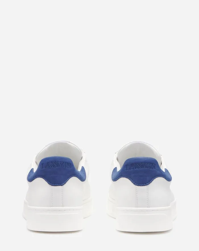 Men Lanvin Sneakers Leather Ddb0 Sneakers Whiteblue