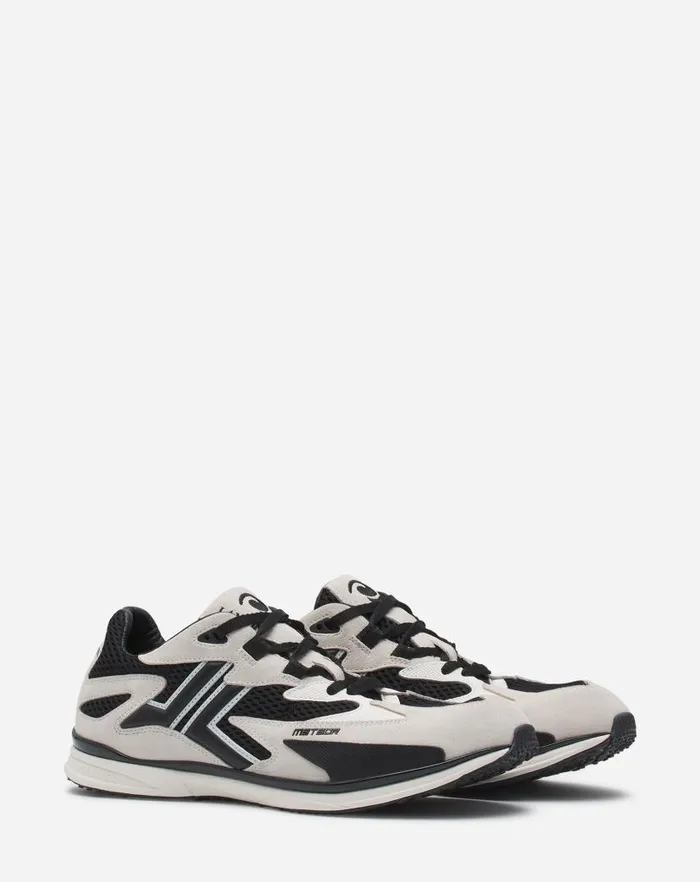 Men Lanvin Sneakers Meteor Sneakers In Mesh And Suede Blackwhite Men Lanvin Sneakers Meteor Sneakers In Mesh And Suede Blackwhite