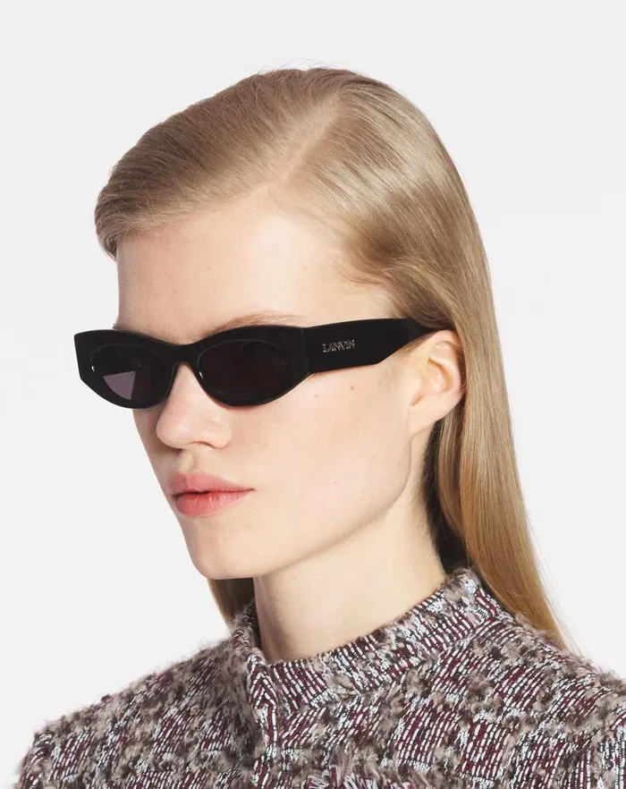 Men Lanvin Sunglasses Lanvin Logo Sunglasses Black Men Lanvin Sunglasses Lanvin Logo Sunglasses Black