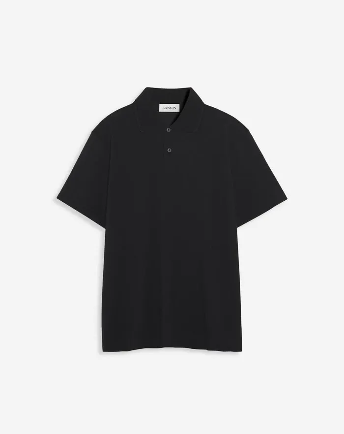 Men Lanvin Tshirts and Polos Classic Polo Shirt Black