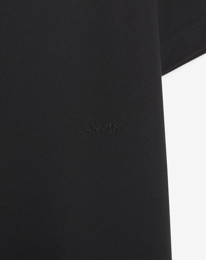 Men Lanvin Tshirts and Polos Classic Polo Shirt Black