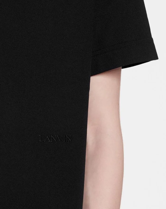Men Lanvin Tshirts and Polos Classic Polo Shirt Black