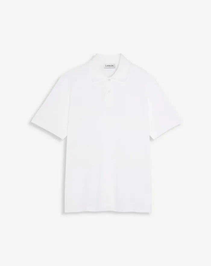 Men Lanvin Tshirts and Polos Classic Polo Shirt Optical White