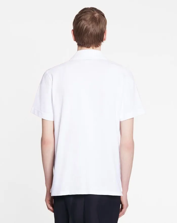 Men Lanvin Tshirts and Polos Classic Polo Shirt Optical White