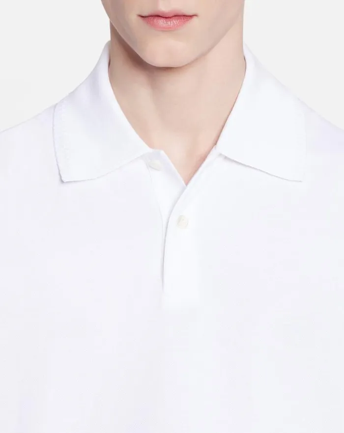 Men Lanvin Tshirts and Polos Classic Polo Shirt Optical White