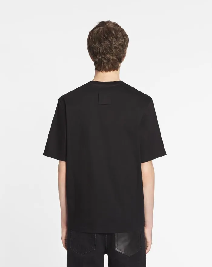 Men Lanvin Tshirts and Polos Classic Tshirt With An Archives Print Black Men Lanvin Tshirts and Polos Classic Tshirt With An Archives Print Black