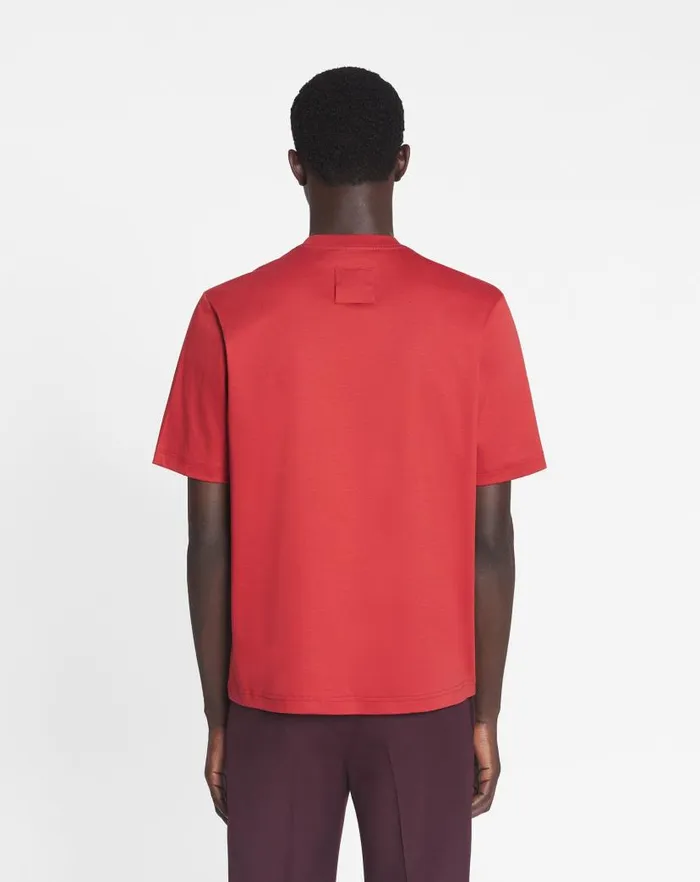 Men Lanvin Tshirts and Polos Classic Tshirt With An Archives Print Turkish Red Men Lanvin Tshirts and Polos Classic Tshirt With An Archives Print Turkish Red