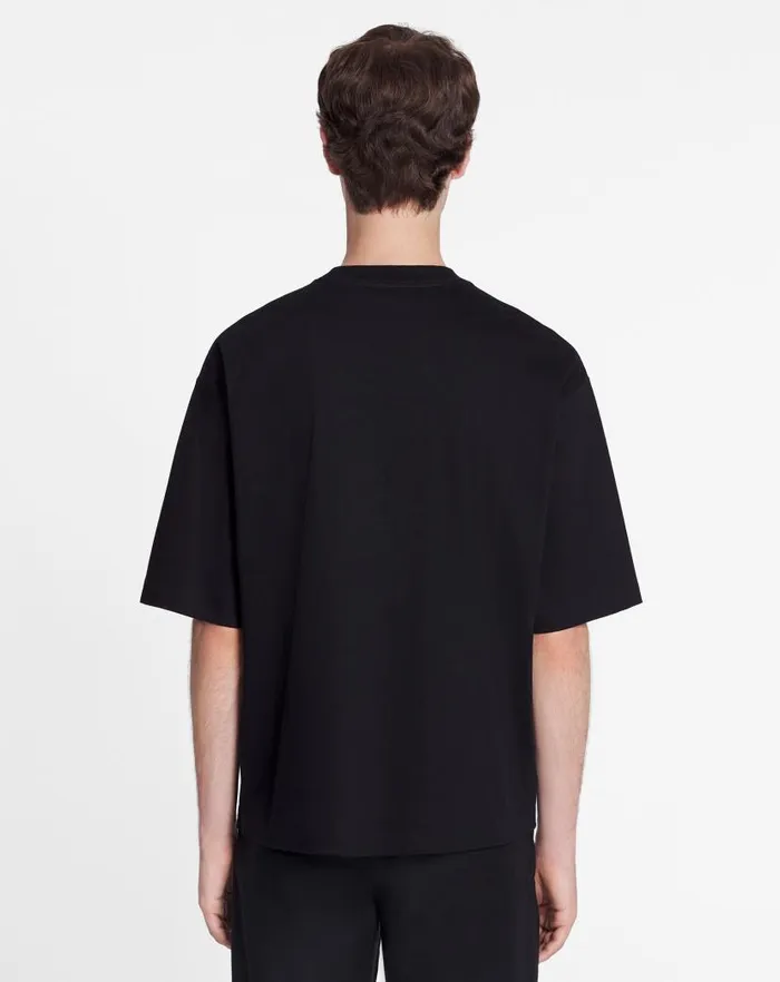 Men Lanvin Tshirts and Polos Curb Lace Lanvin Oversized Tshirt Black Men Lanvin Tshirts and Polos Curb Lace Lanvin Oversized Tshirt Black