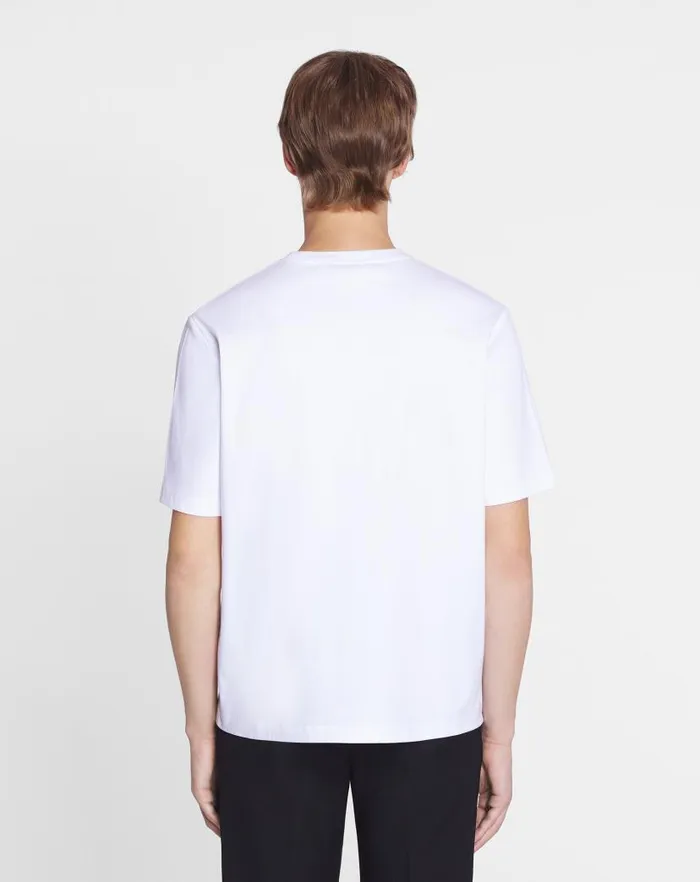 Men Lanvin Tshirts and Polos Lanvin Candy Print Straight Fit Tshirt Optic White Men Lanvin Tshirts and Polos Lanvin Candy Print Straight Fit Tshirt Optic White