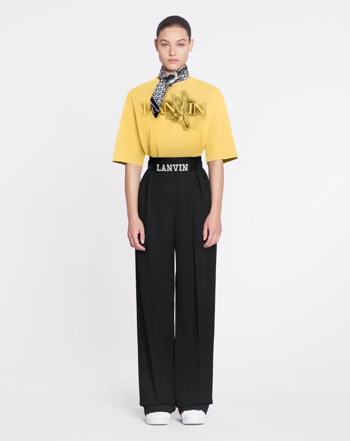Men Lanvin Tshirts and Polos Lanvin X Future Classic Eagle Print Tshirt Corn Men Lanvin Tshirts and Polos Lanvin X Future Classic Eagle Print Tshirt Corn