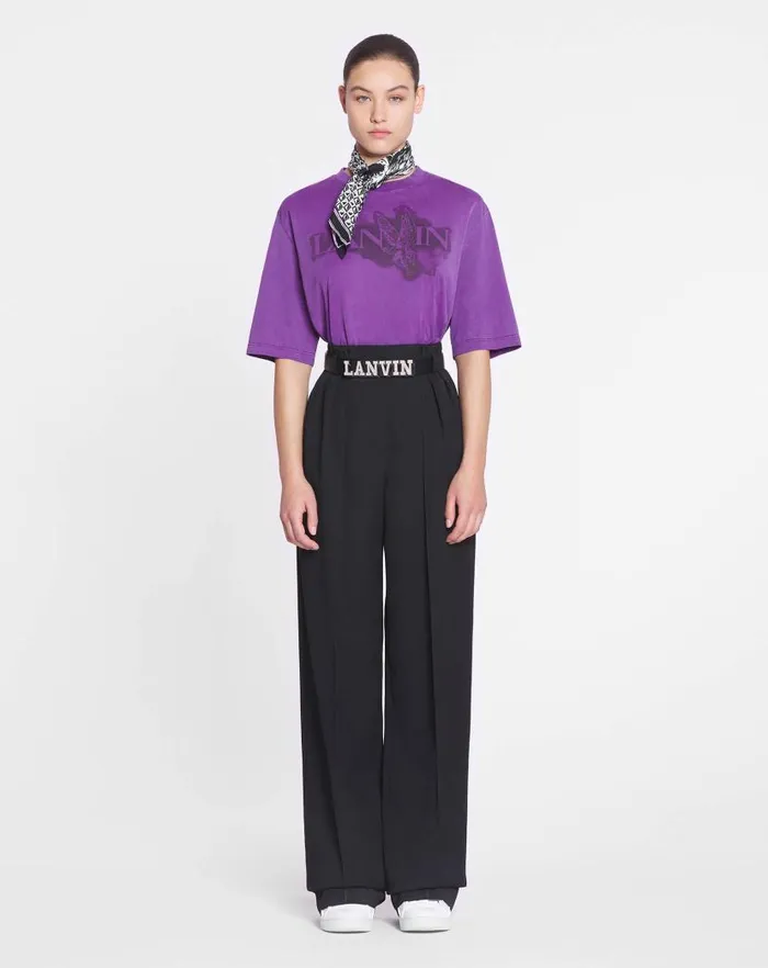Men Lanvin Tshirts and Polos Lanvin X Future Classic Eagle Print Tshirt Purple Reign Men Lanvin Tshirts and Polos Lanvin X Future Classic Eagle Print Tshirt Purple Reign