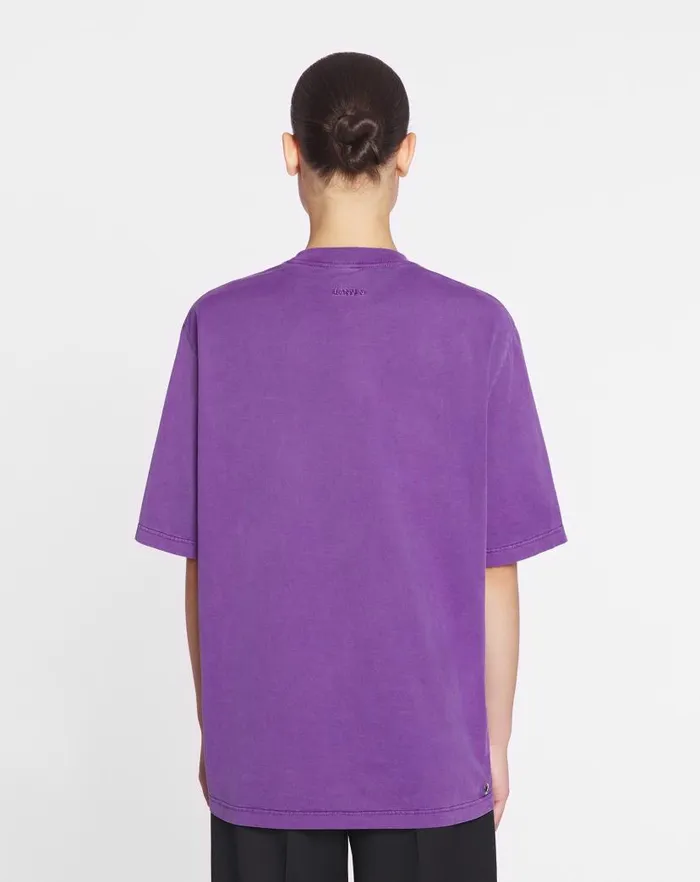 Men Lanvin Tshirts and Polos Lanvin X Future Classic Eagle Print Tshirt Purple Reign Men Lanvin Tshirts and Polos Lanvin X Future Classic Eagle Print Tshirt Purple Reign