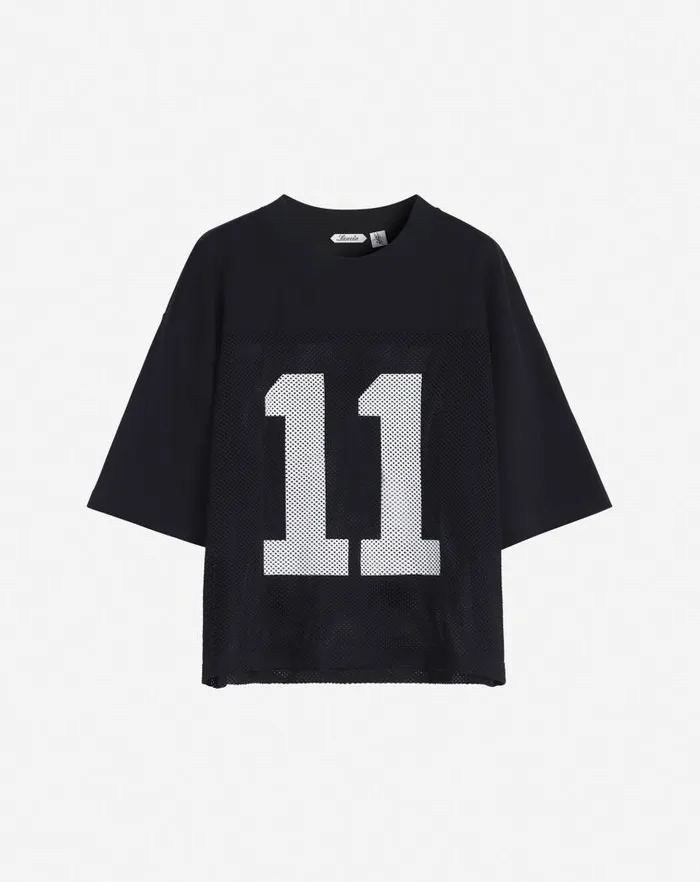 Men Lanvin Tshirts and Polos Lanvin X Future Loosefit Mesh Tshirt Black
