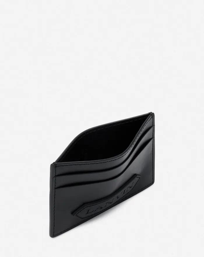 Men Lanvin Wallets and Small Leather Goods Lanvin Signature Leather Cardholder Black Men Lanvin Wallets and Small Leather Goods Lanvin Signature Leather Cardholder Black