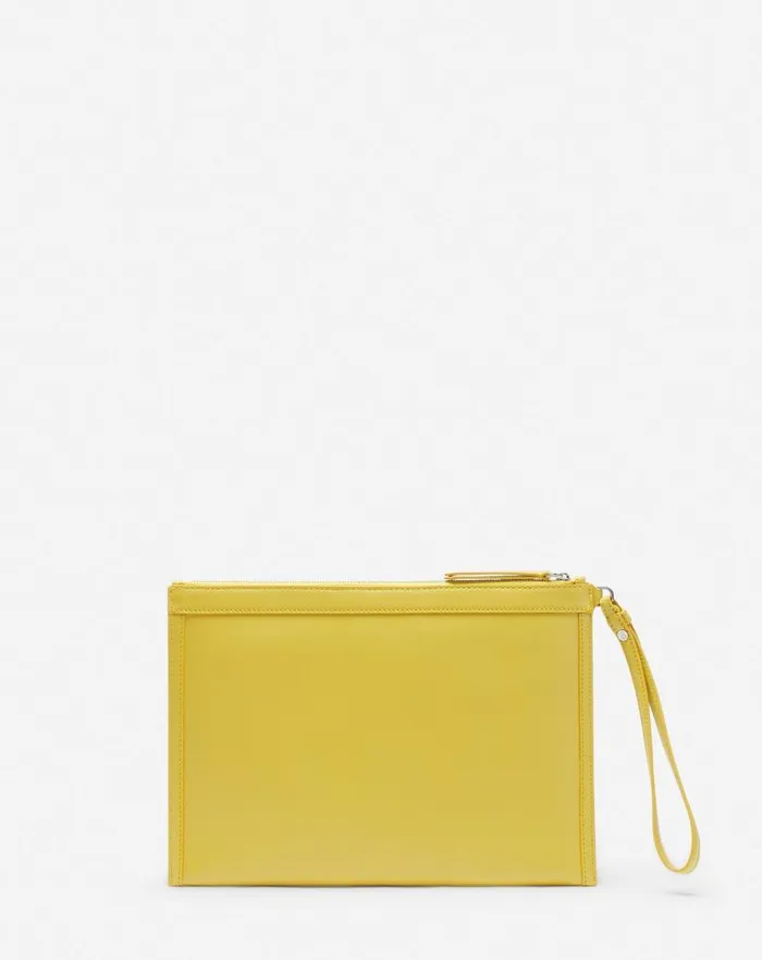 Men Lanvin Wallets and Small Leather Goods Lanvin X Future Leather Clutch With Eagle Print Cornbright Orange Men Lanvin Wallets and Small Leather Goods Lanvin X Future Leather Clutch With Eagle Print Cornbright Orange