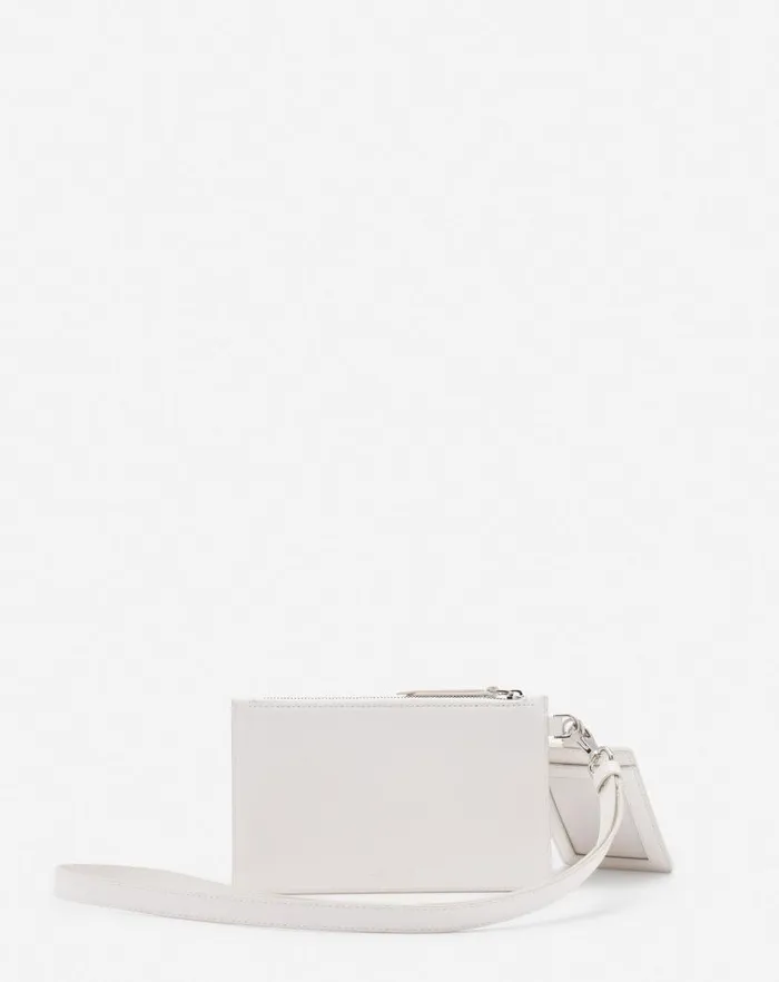 Men Lanvin Wallets and Small Leather Goods Lanvin X Future Leather Double Clutch With Eagle Print White Mustangblack Men Lanvin Wallets and Small Leather Goods Lanvin X Future Leather Double Clutch With Eagle Print White Mustangblack
