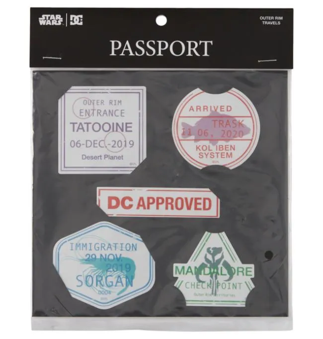 Men Other Accessories DC Men039s Star Warstrade DC Passport Sticker Pack Assorted Men Other Accessories DC Men039s Star Warstrade DC Passport Sticker Pack Assorted