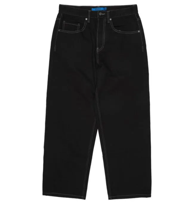Men Pants DC Men039s Worker Baggy Fit Jeans Raw Black