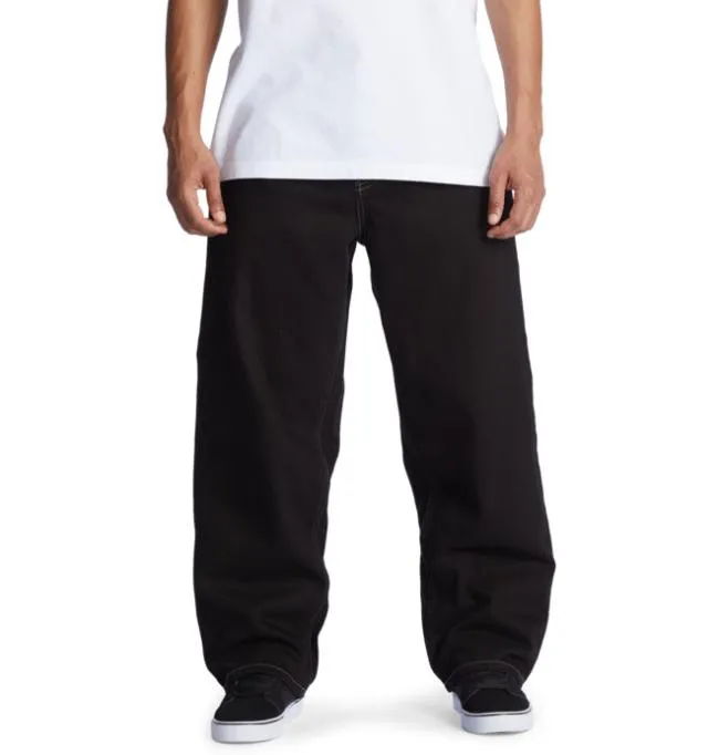 Men Pants DC Men039s Worker Baggy Fit Jeans Raw Black Men Pants DC Men039s Worker Baggy Fit Jeans Raw Black