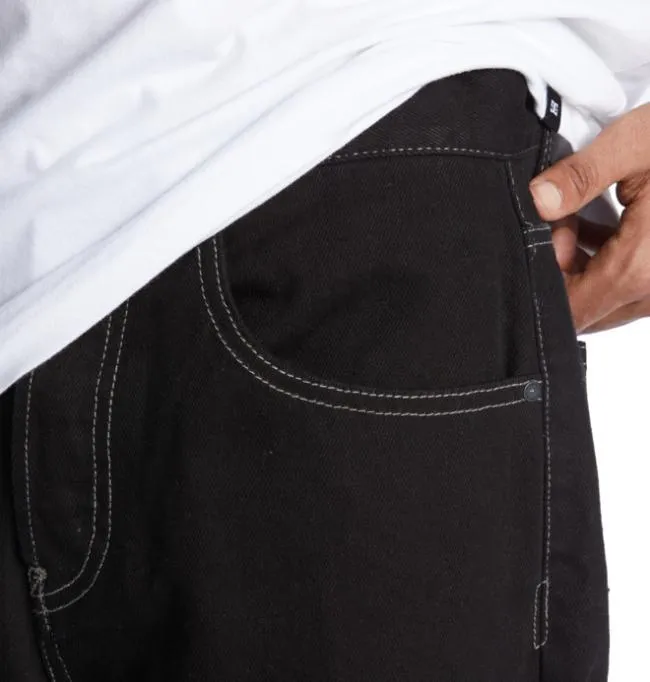 Men Pants DC Men039s Worker Baggy Fit Jeans Raw Black Men Pants DC Men039s Worker Baggy Fit Jeans Raw Black