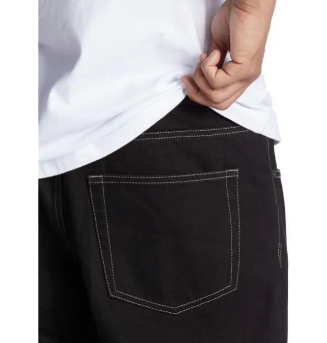Men Pants DC Men039s Worker Baggy Fit Jeans Raw Black Men Pants DC Men039s Worker Baggy Fit Jeans Raw Black
